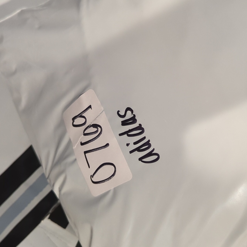 Adidas Black & White Stripes Cropped Fit Hooded Sweatshirt S‎ - Picture 9 of 9